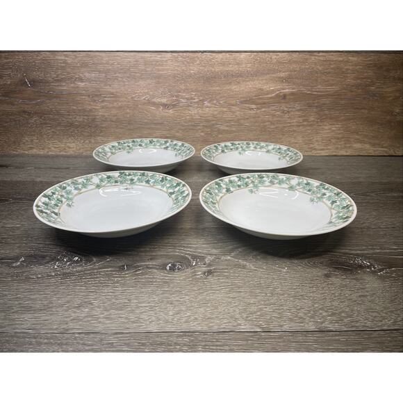 Christopher Stuart IVY PARK 8-1/4”Rimmed Salad/Soup Bowl Japan ~Set Of 4 - Picture 16 of 16